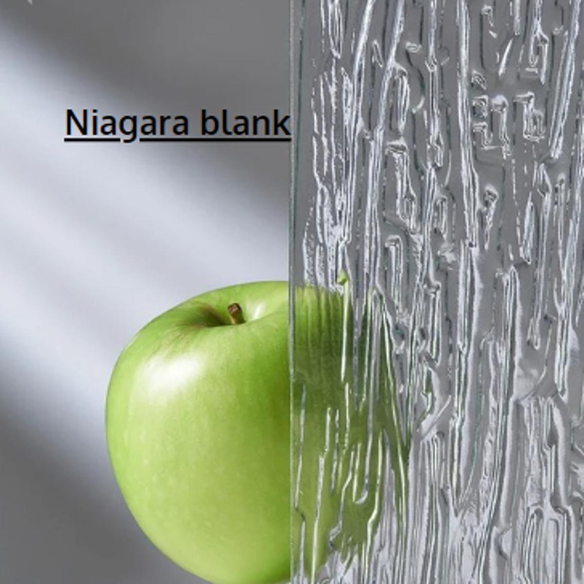 Figuurglas Niagara blank sample