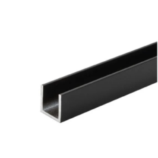 Aluminium U-profiel zwart op maat