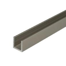 Hoogwaardige U profiel RVS (aluminium met RVS finish)